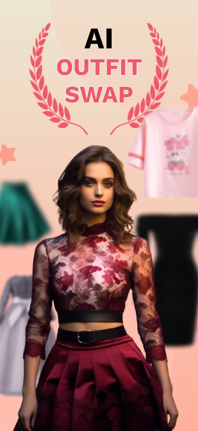 AI Outfit Swap app screenshot — virtual try-on